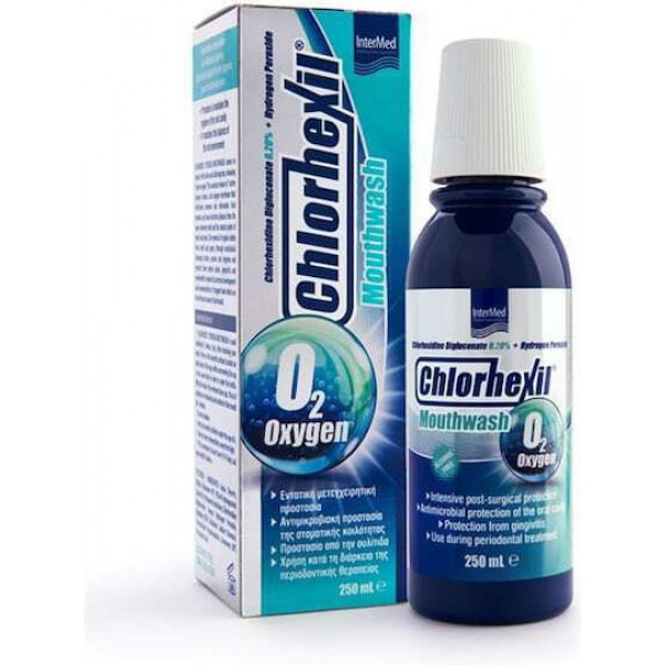 InterMed Chlorhexil Oxygen Στοματικό Διάλυμα για την Ουλίτιδα 250ml InterMed Chlorhexil Oxygen Στοματικό Διάλυμα για την Ουλίτιδα 250ml